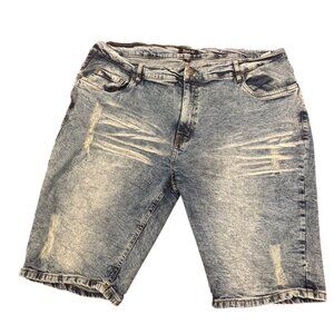 Track 23 Men's Denim Shorts Size 44 Y2K Streetwear Distressed hip hop old school